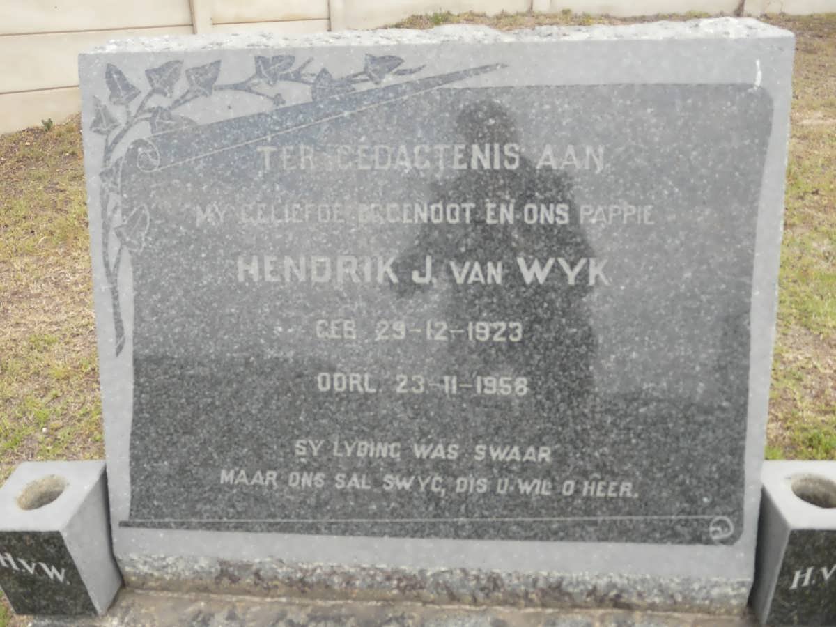 WYK Hendrik J., van 1923-1958