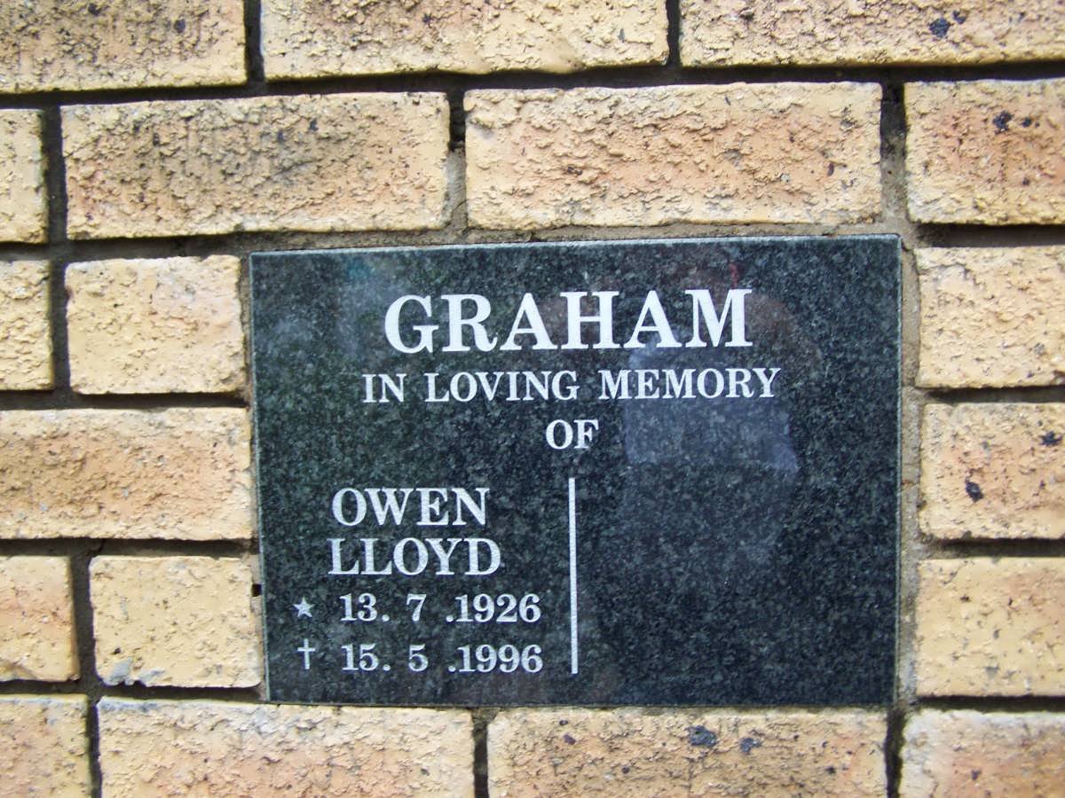 GRAHAM Owen Lloyd 1926-1996