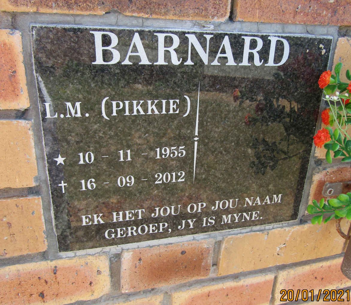 BARNARD L.M. 1955-2012