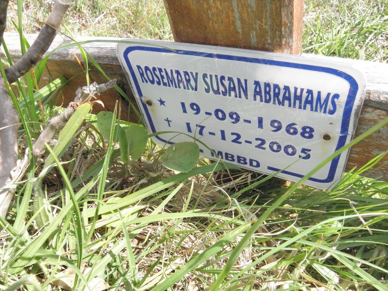 ABRAHAMS Rosemary Susan 1968-2005