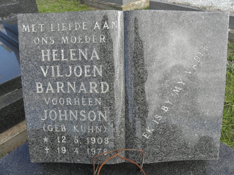 BARNARD Helena Viljoen voorheen JOHNSON nee KÜHN 1908-1978