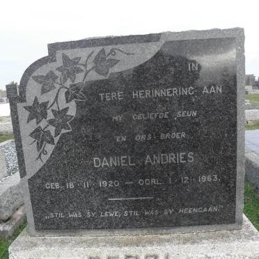 BERGH Daniel Andries 1920-1963