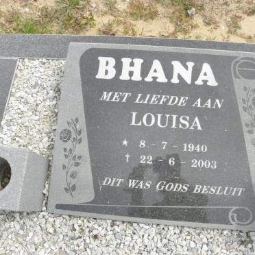 BHANA Louisa 1940-2003