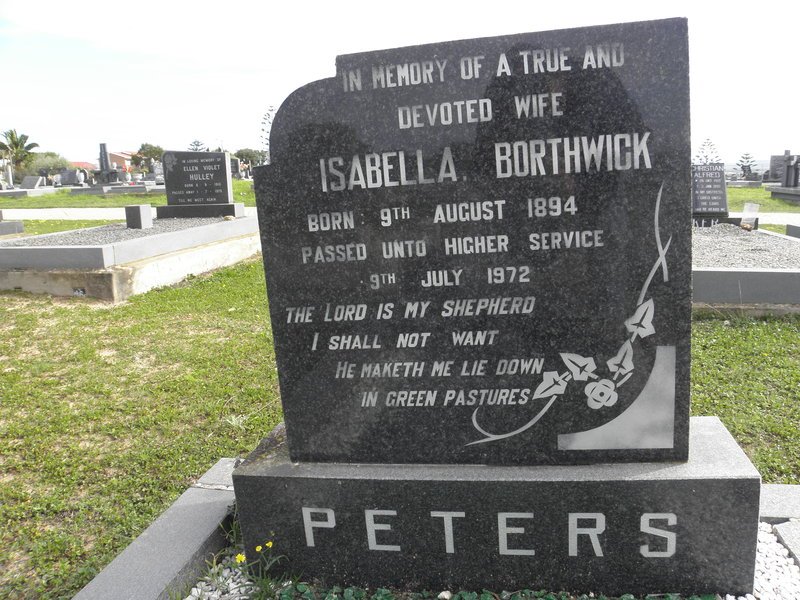 BORTHWICK Isabella 1894-1972