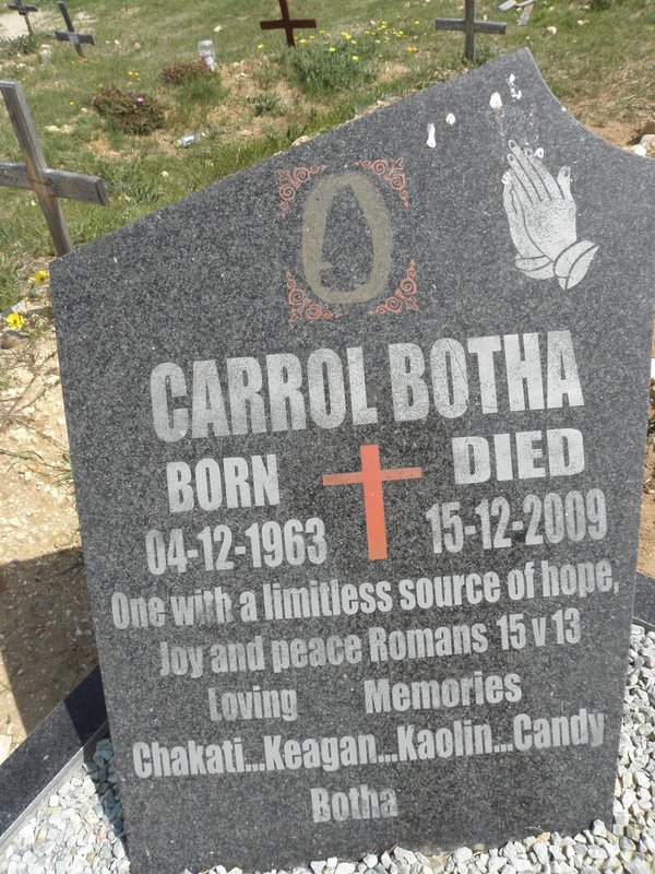 BOTHA Carrol 1963-2009