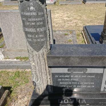 BOTHA Leonardus Hendrik 1951-1970