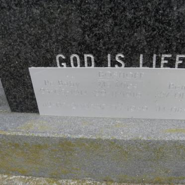 BOSHOFF Baby 1914-2005 &amp; Mies 1916-1989 :: BOSHOFF Bennie 1954-1999