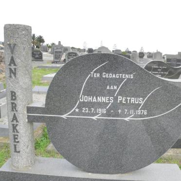 BRAKEL Johannes Petrus, van 1916-1976