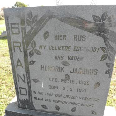 BRAND Hendrik Jacobus 1935-1971