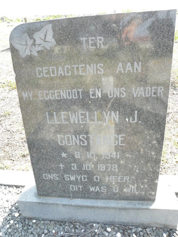 CONSTANCE Llewellyn J. 1941-1978