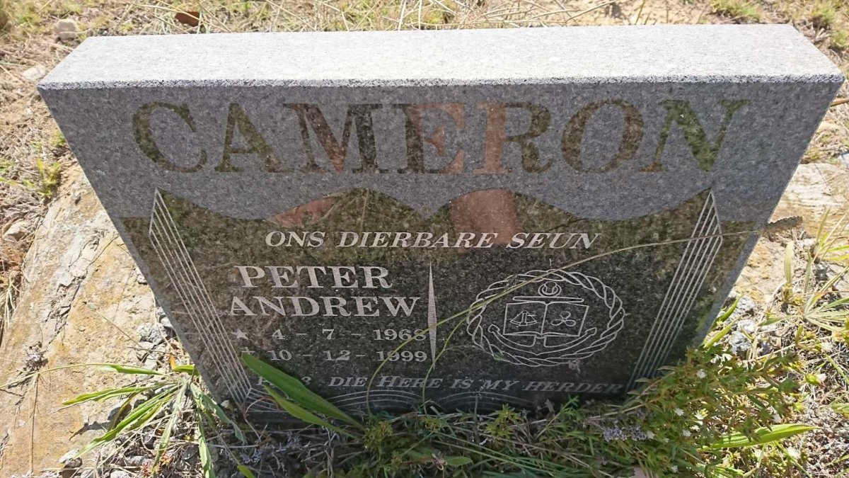 CAMERON Peter Andrew 1968-1999