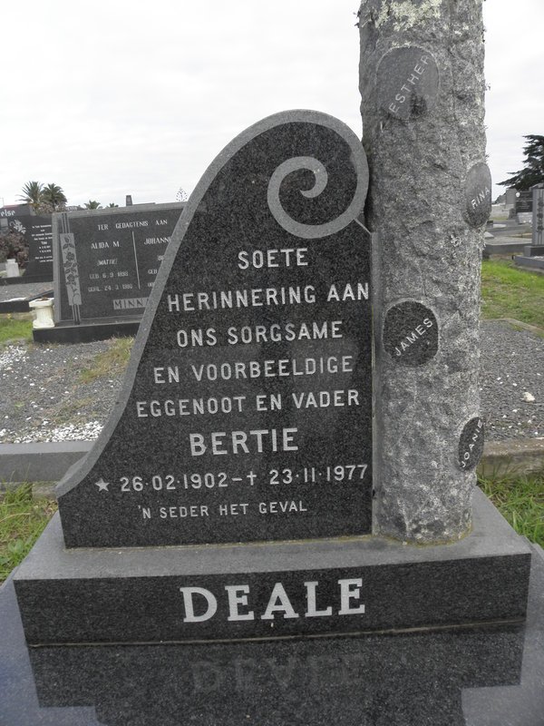 DEALE Bertie 1902-1977