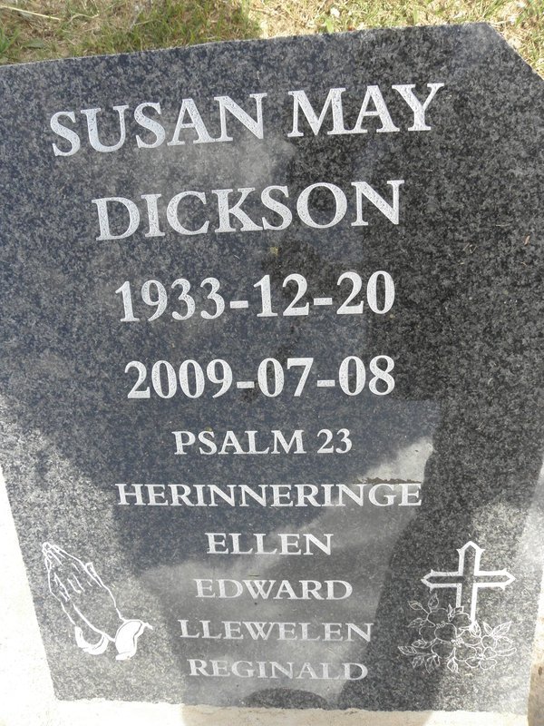 DICKSON Susan May 1933-2009