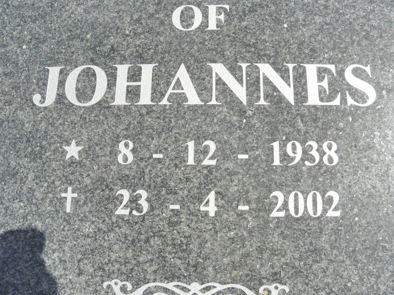 EKSTEEN Johannes 1938-2002 &amp; Julia 1939-1995 