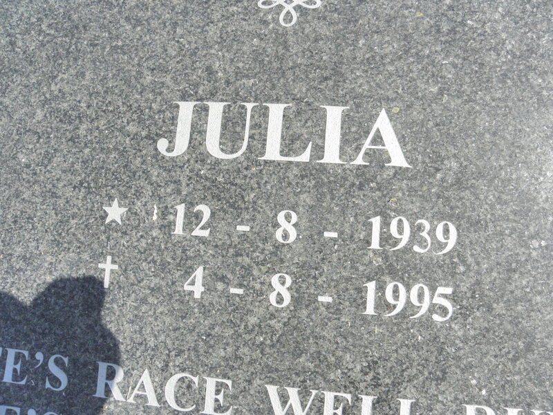 EKSTEEN Johannes 1938-2002 &amp; Julia 1939-1995 