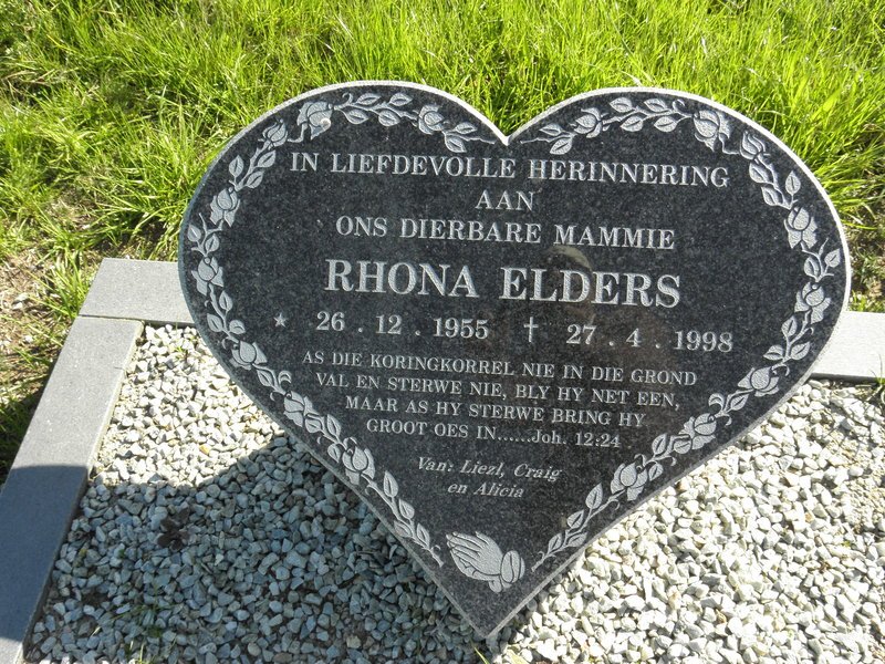 ELDERS Rhona 1955-1998