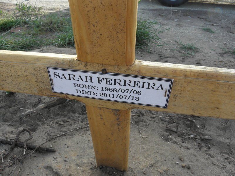 FERREIRA Sarah 1968-2011