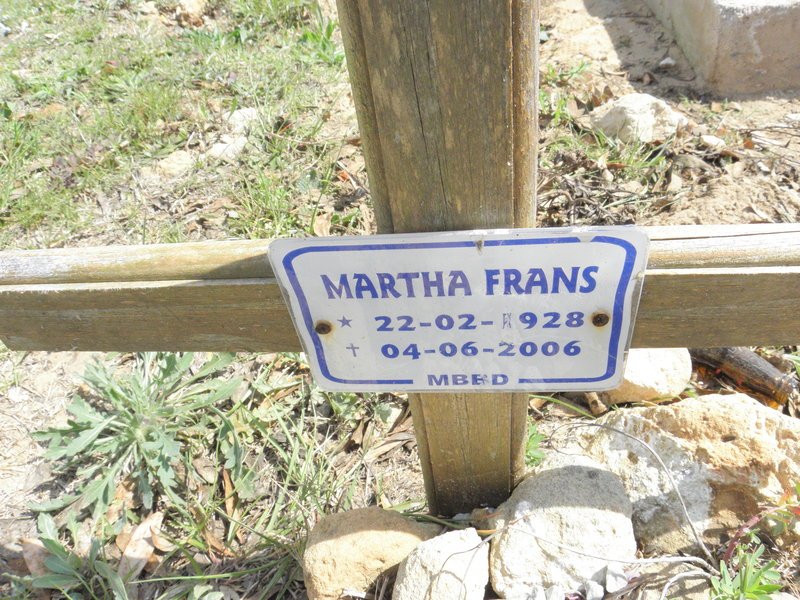 FRANS Martha 1928-2006