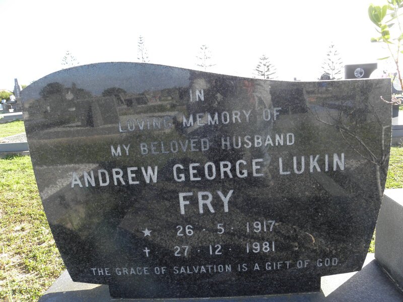 FRY Andrew George Lukin 1917-1981