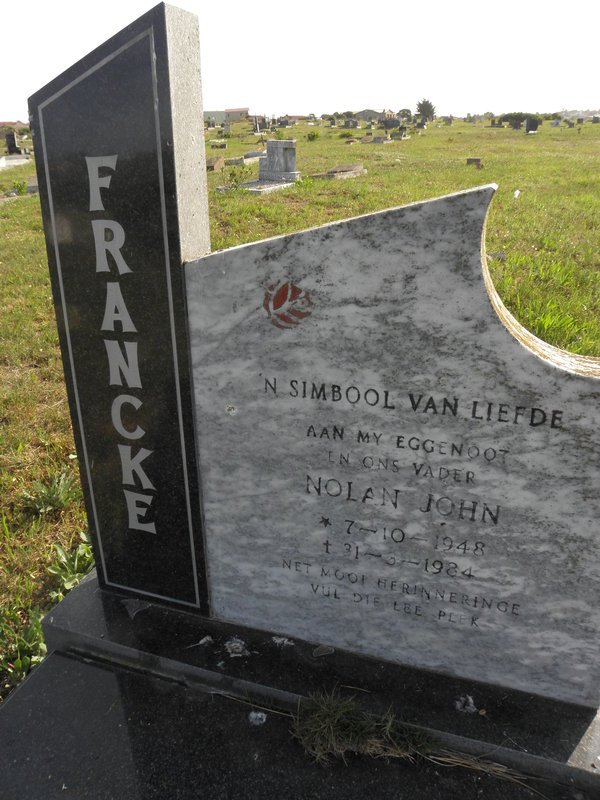 FRANCKE Nolan John 1948-1984