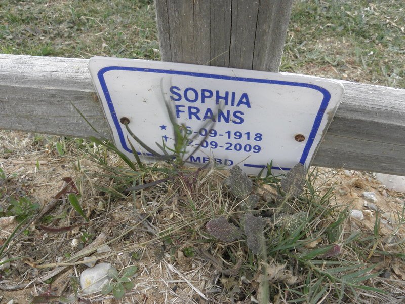 FRANS Sophia 1918-2009