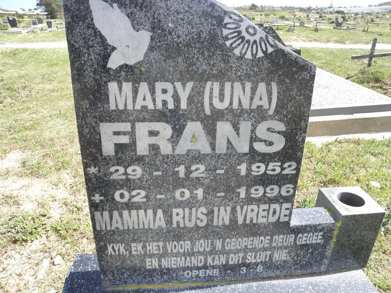 FRANS Mary 1952-1996