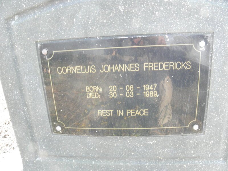 FREDERICKS Corneluis Johannes 1947-1989