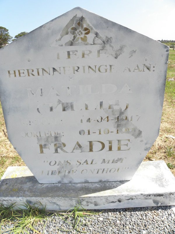 FRADIE Mathilda 1917-1996