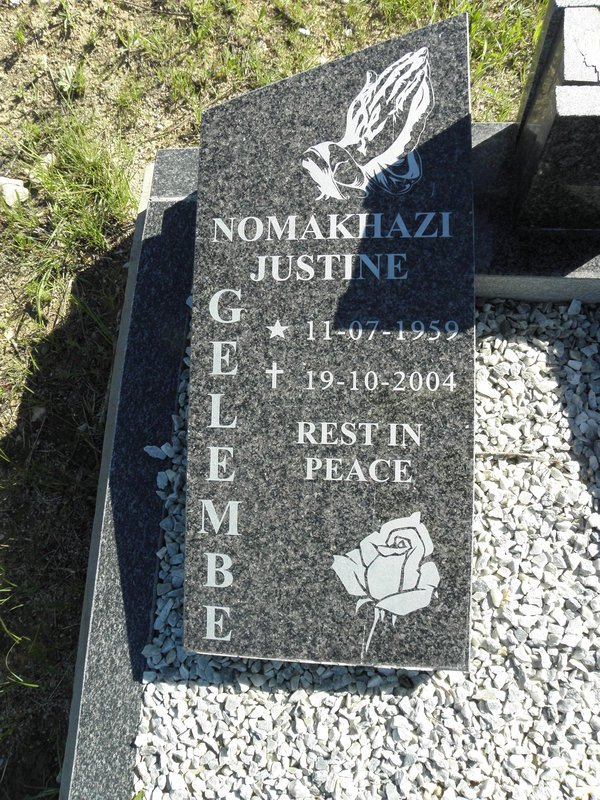 GELEMBE Nomakhazi Justine 1959-2004