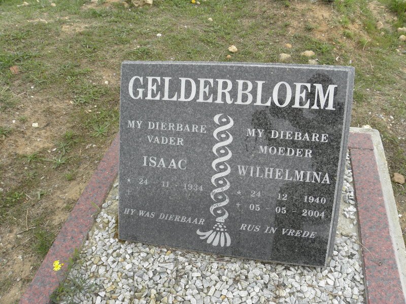 GELDERBLOEM Isaac 1934- &amp; Wilhelmina 1940-2004