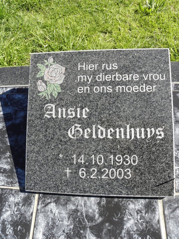 GELDENHUYS Ansie 1930-2003
