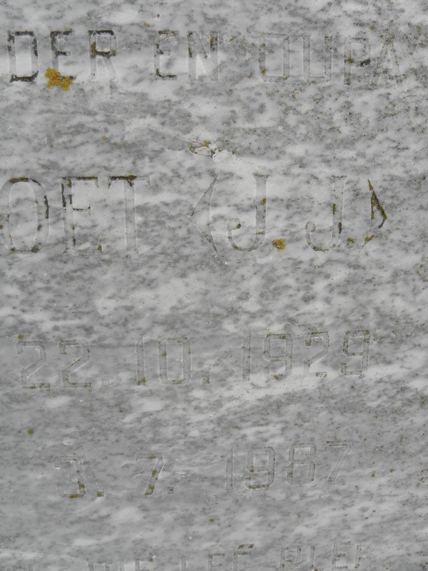 GROENEWALD J.J. 1929-1987