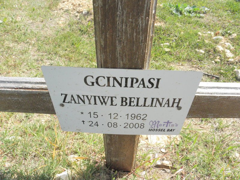 GCINIPASI Zanyiwe Bellinah 1962-2008