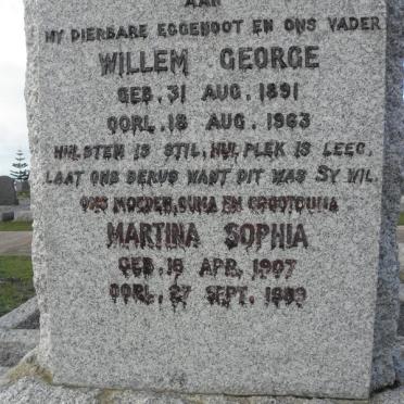 HEERDEN Willem George, van 1891-1963 &amp; Martina Sophia 1907-1989