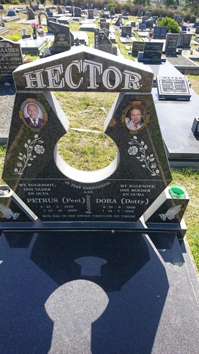 HECTOR Petrus 1948-2006 &amp; Dora 1940-2015