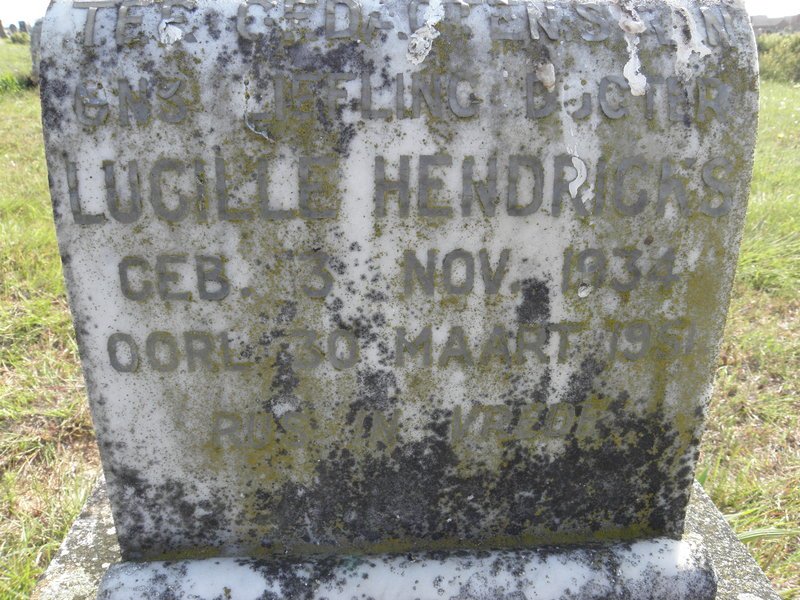 HENDRICKS Lucille 1934-1951