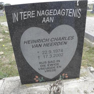 HEERDEN Heinrich Charles, van 1974-2002