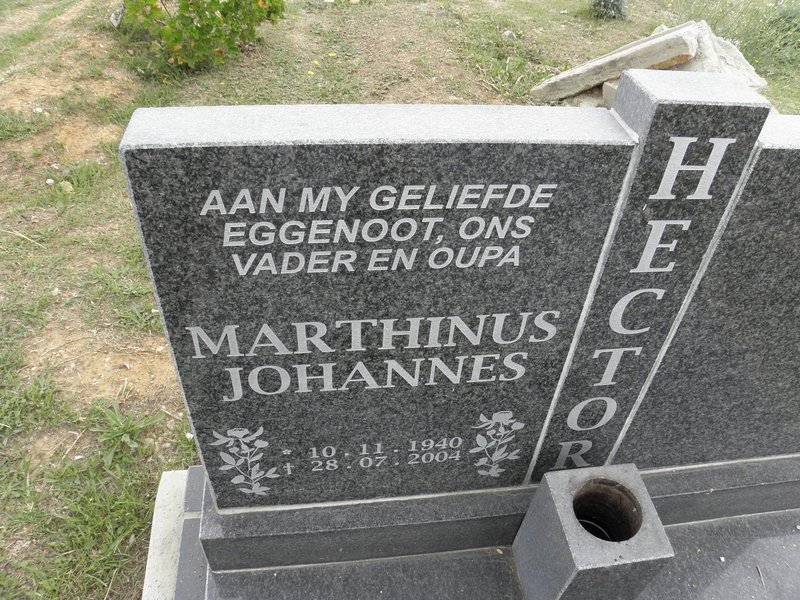 HECTOR Marthinus Johannes 1940-2004