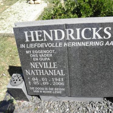 HENDRICKS Neville Nathanial 1943-2006