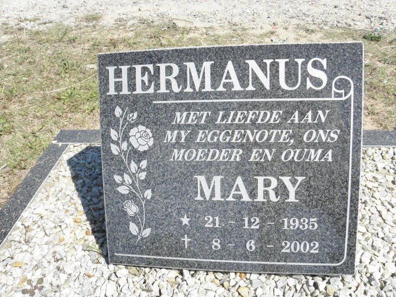 HERMANUS Mary 1935-2002