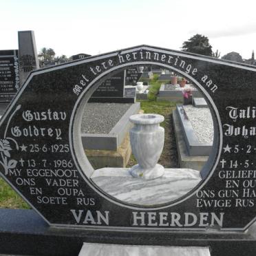 HEERDEN Gustav Goldrey 1925-1986 &amp; Talieta Johanna 1935-2006