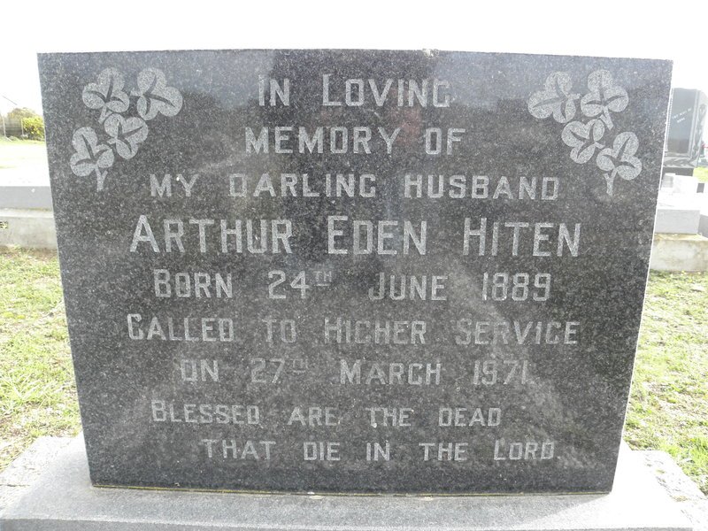 HITEN Arthur Eden 1889-1971