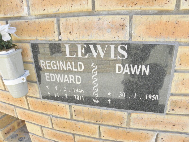 LEWIS Reginald Edward 1946-2001 &amp; Dawn 1950-