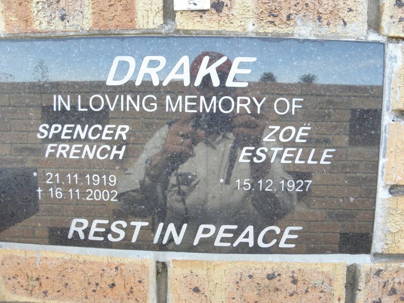 DRAKE Spencer French 1919-2002 &amp; Zoe Estelle 1927-