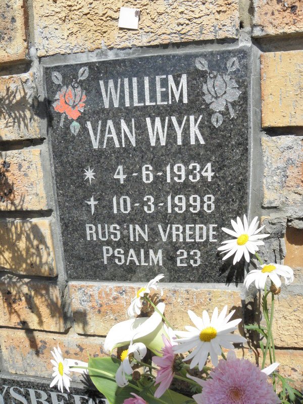 WYK Willem, van 1934-1998 