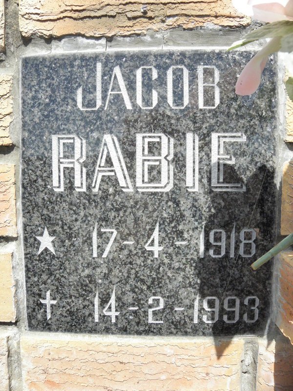 RABIE Jacob 1918-1993
