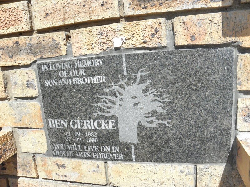 GERICKE Ben 1982-1999