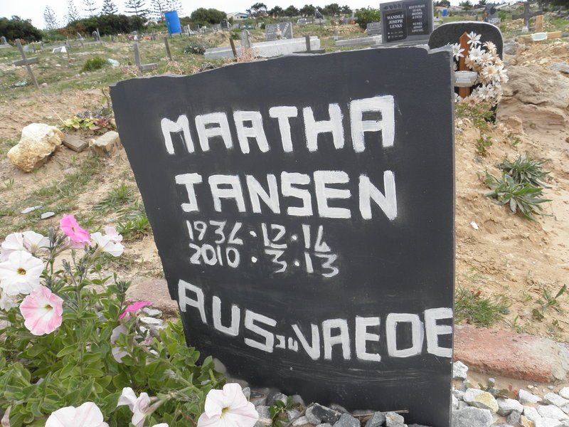 JANSEN Martha 1934-2010