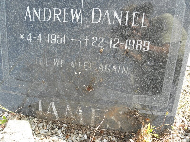 JAMES Andrew Daniel 1951-1989