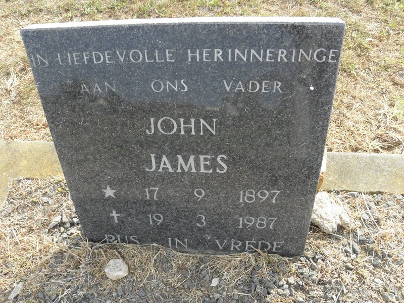 JAMES John 1897-1987